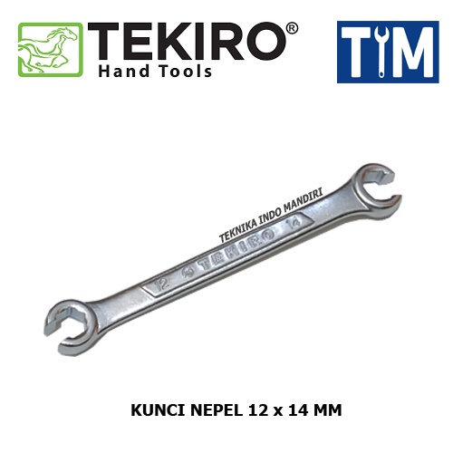 TEKIRO Kunci Nepel 12 x 14 MM / Flare Nut Wrench 12 x 14 MM