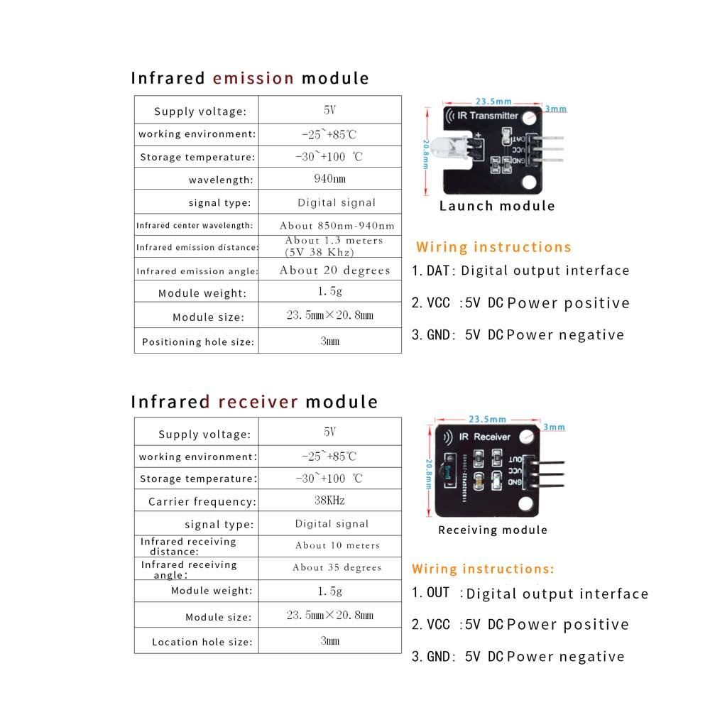 Agustinina Modul Pemancar Infrared Untuk Arduino DIY Digital IR Electronic Sensor Module