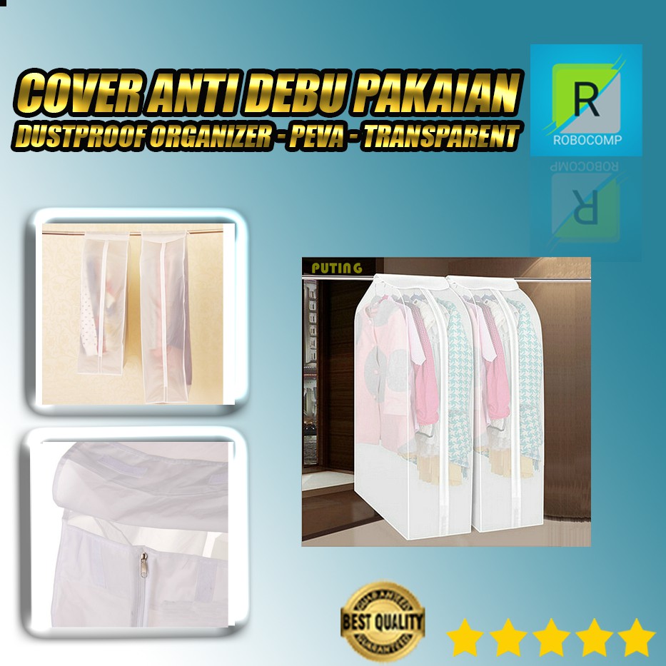 Cover Pakaian  Anti Debu Dustproof Organizer 5-12 Pakaian