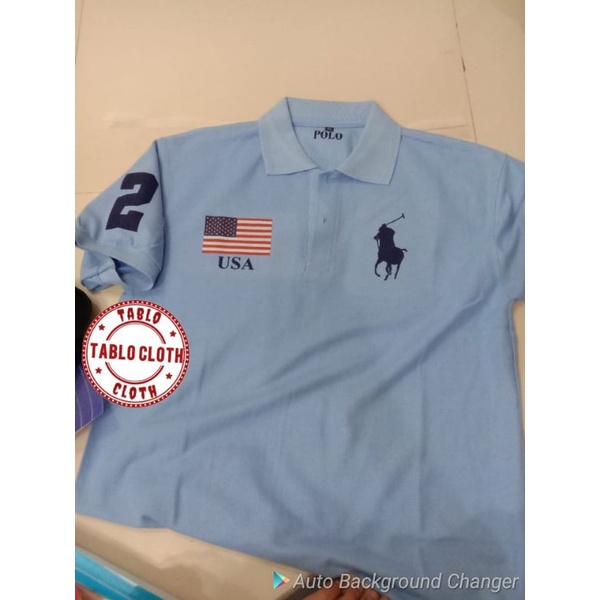 Polo Shirt Kaos Kerah Polo USA