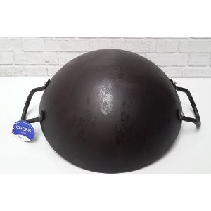 Promo Murah BIMA CHEFS WAJAN KUALI BESI HITAM 32 CM CHINESE WOK BP195  Diskon