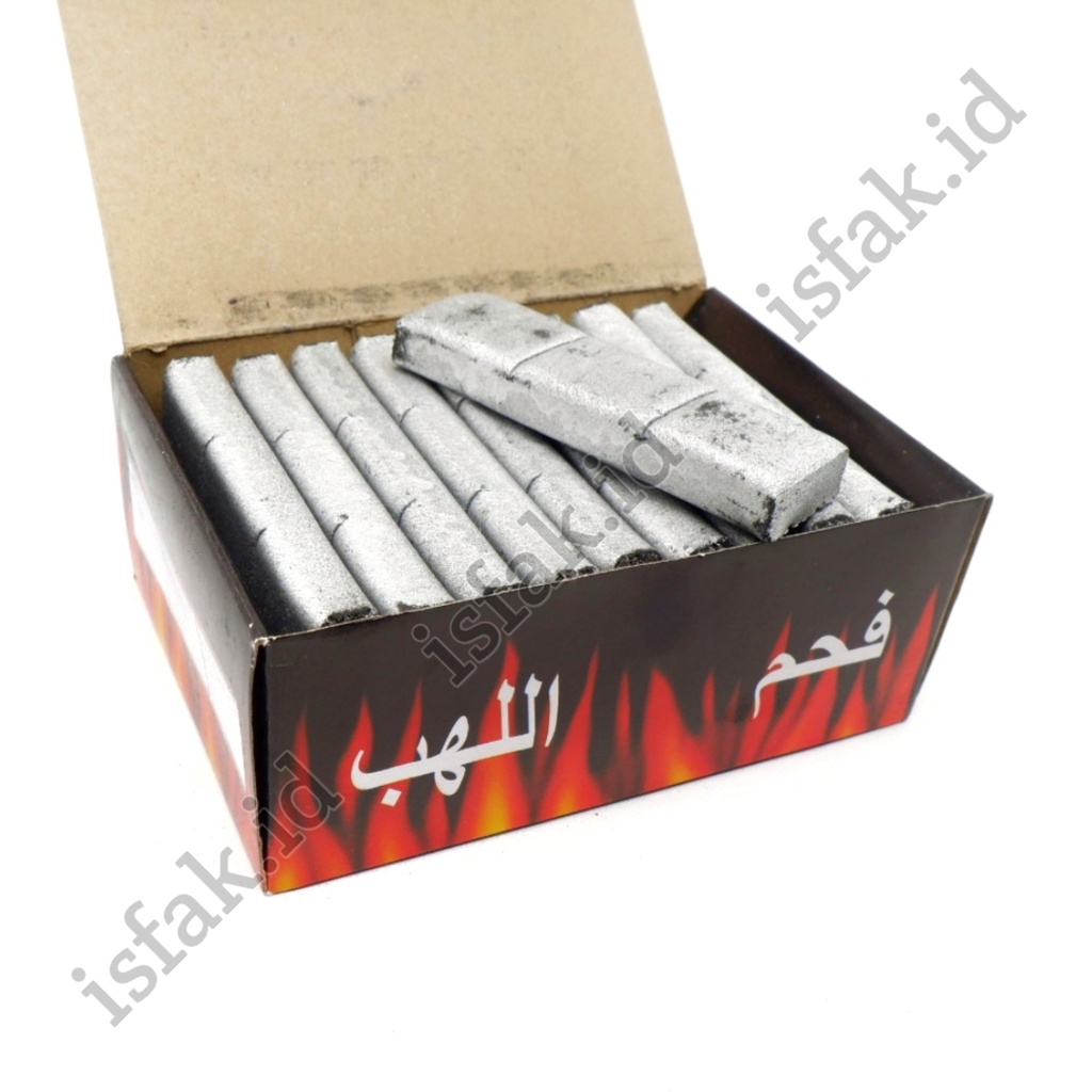 Arang Flame Coal Silver Isi 60 Pcs Areng Silver Flem Coal Bara Bukhur Bakhoor Bakhour Arang Bakar Gaharu Dupa Cendana Menyan