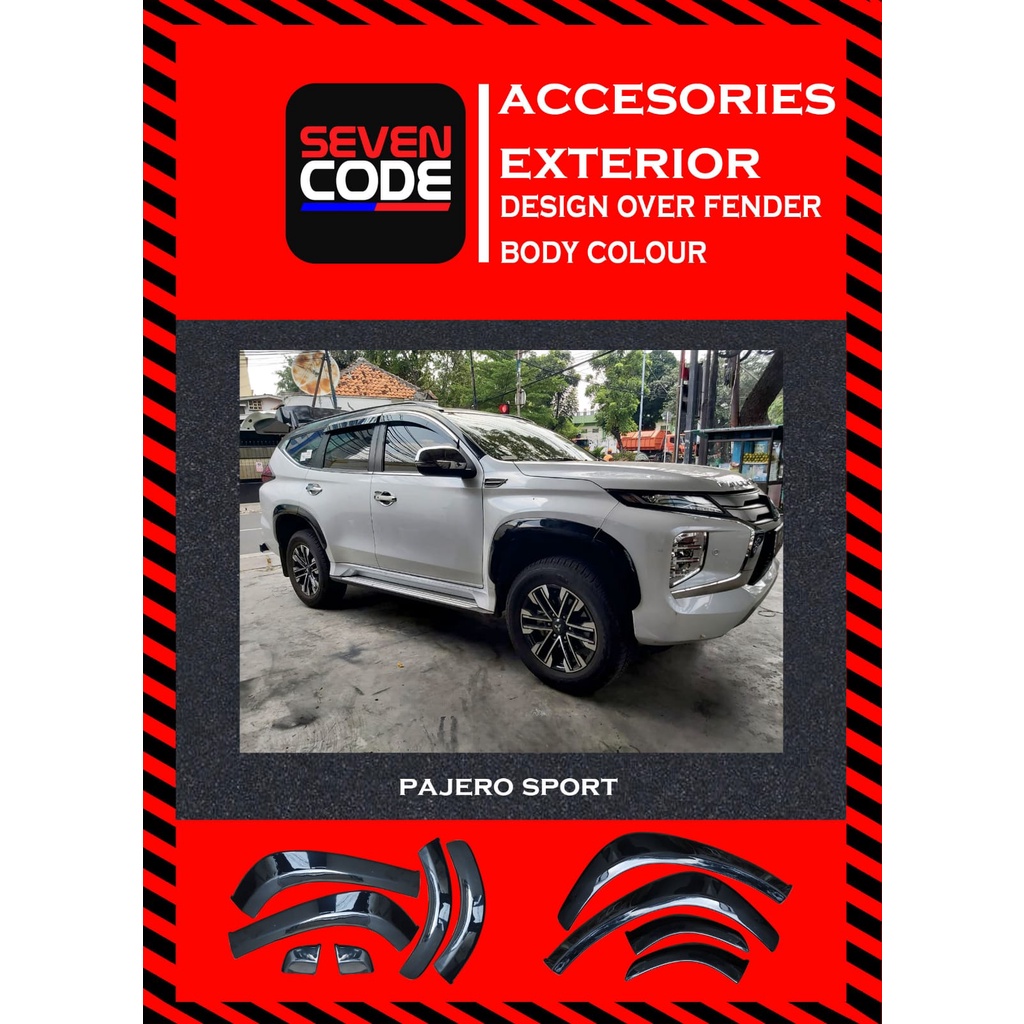 OVER FENDER PAJERO ALL NEW FACELIFT 2021 FENDER TRIME PAJERO ALL NEW FACELIFT 2021