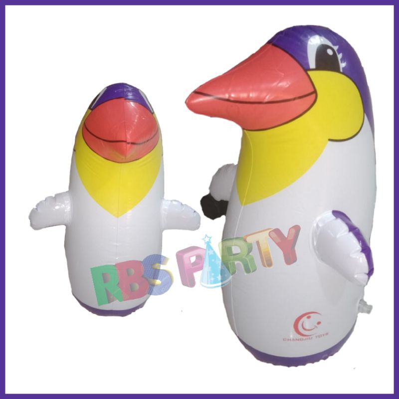 Balon tiup pinguin tinju size sedang