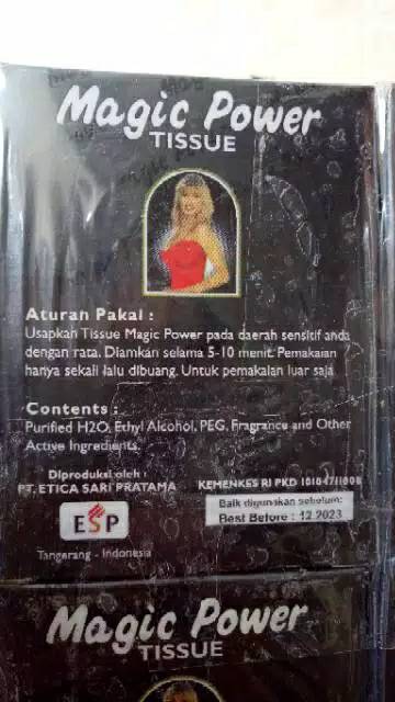 [BPOM] TISSUE basah UNTUK PRIA/ TISU MAGIC