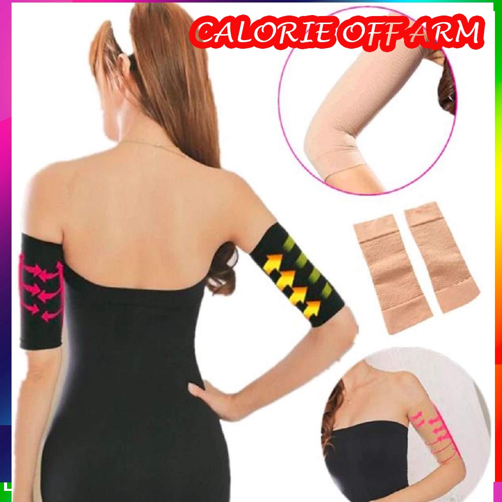 ( SEPASANG 2PCS ) KORSET LENGAN PENGECIL TANGAN PAHA CALORIE OFF ARM MASSAGE SHAPER SLIM ( KORSET LENGAN SEPASANG 2 PCS )