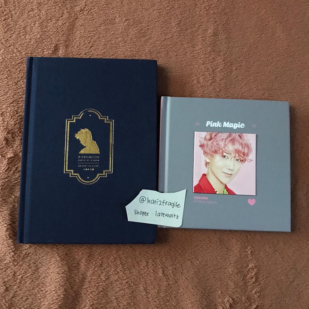 ryeowook yesung album only ( drunk on love pink magic suju sj super junior preloved official prelove
