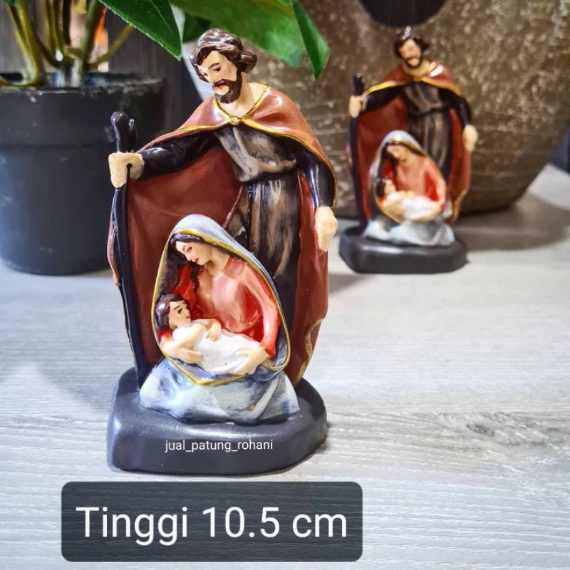 Patung Keluarga Kudus Tongkat 10.5 cm PREMIUM