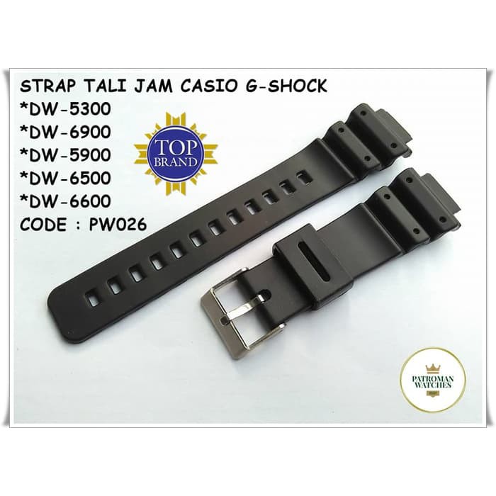 STRAP TALI JAM CASIO G-SHOCK DW-5300/ DW-6900/ DW-5900 /DW-6500