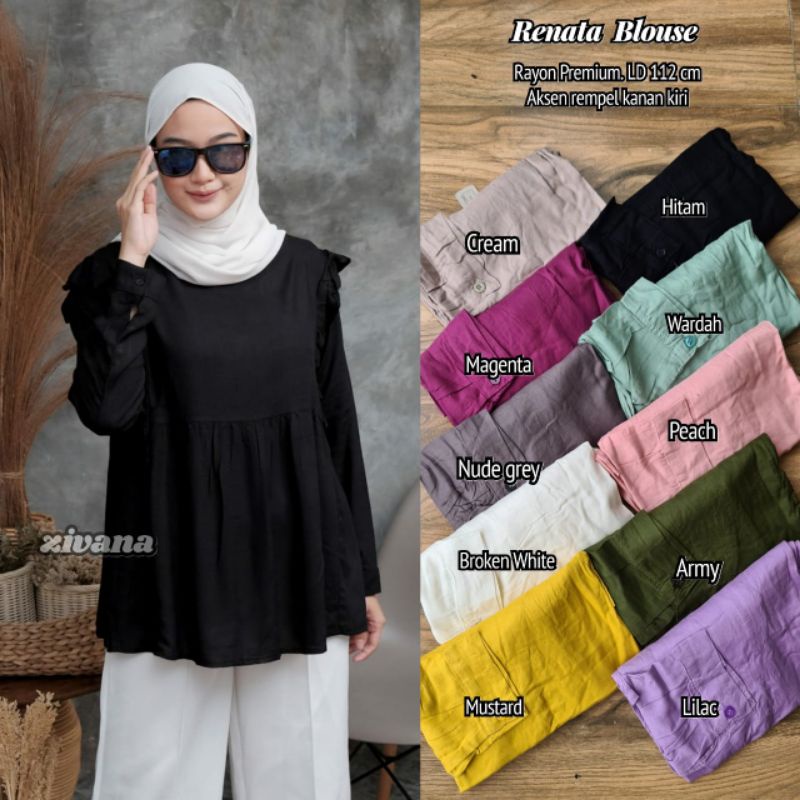 Renata blouse rayon viscose //JF4757