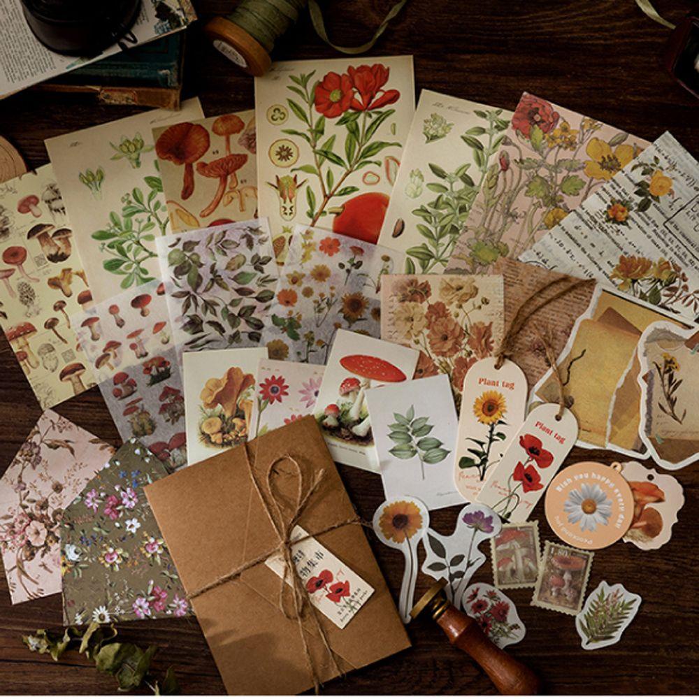 Mxbeauty Bahan Kertas Kartu Alat Tulis Sekolah Hias Note Paper Diary Decor Retro Vintage Kertas Hias
