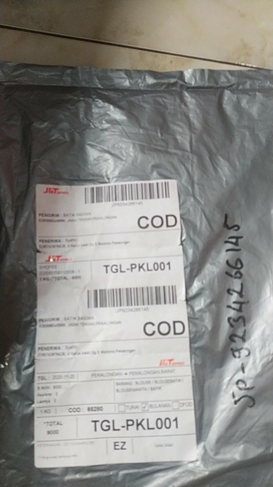 Batik Couple Keluarga Sania Ruffle Ori Ndoro Jowi Dnt Puser Biru