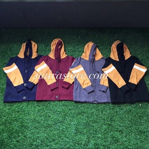 hoodie rajut anak rafeal/hoodia anak unisex (3-4 thn)