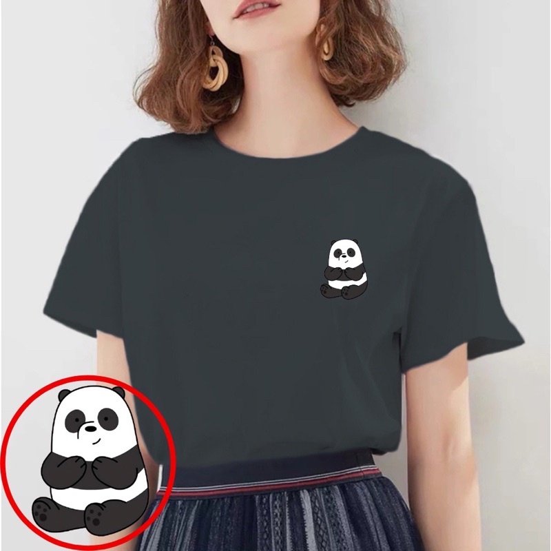 KAOS TUMBLR TEE WE BARE BEARS || KAOS KATUN WANITA GEMOI LENGAN PENDEK