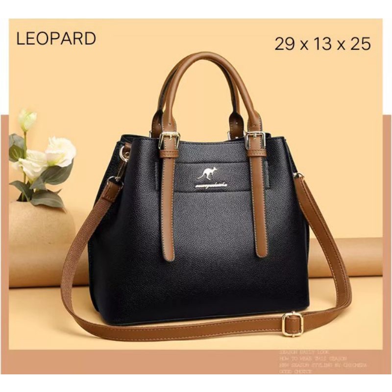 Tas Tangan Selempang Wanita "Leopard"