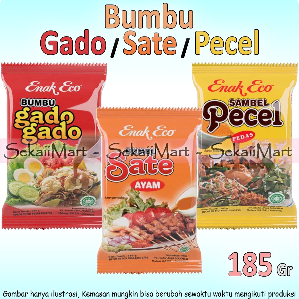 

ENAK ECO Bumbu Gado-Gado / Sate Ayam / Sambel Pecel 185g