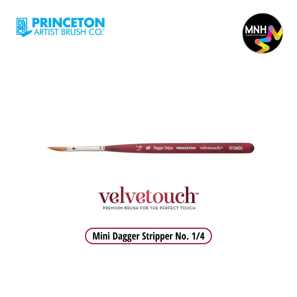 

Kuas Lukis Princeton Velvetouch Synthetic - Dagger Striper