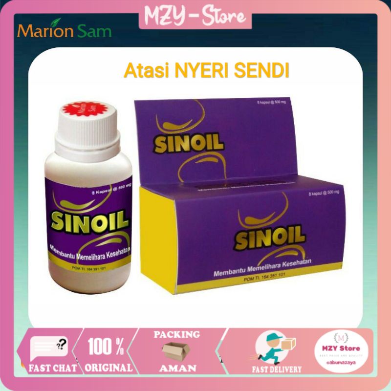 Sinoil Kapsul Sinoliq Spray Atasi Nyeri Sendi dan Pengapuran Sendi - Isi 8 Isi 30 Kapsul dan Spray