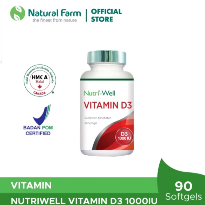 Nutriwell Vitamin D3 1000 IU