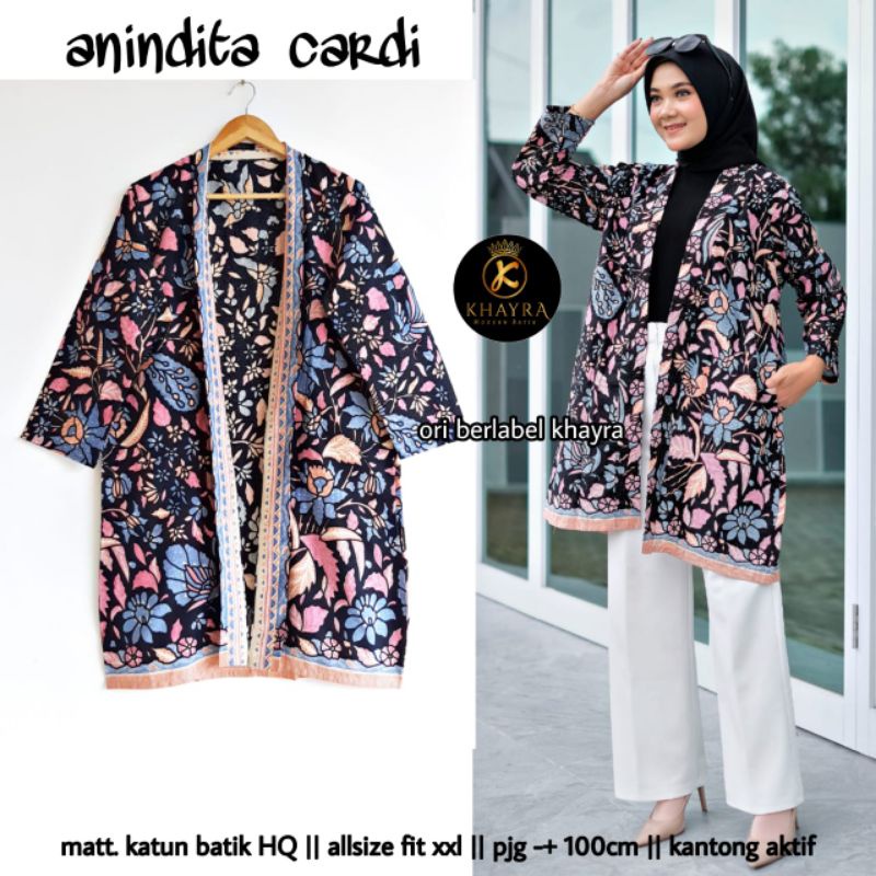 Cardigan batik 3negri
