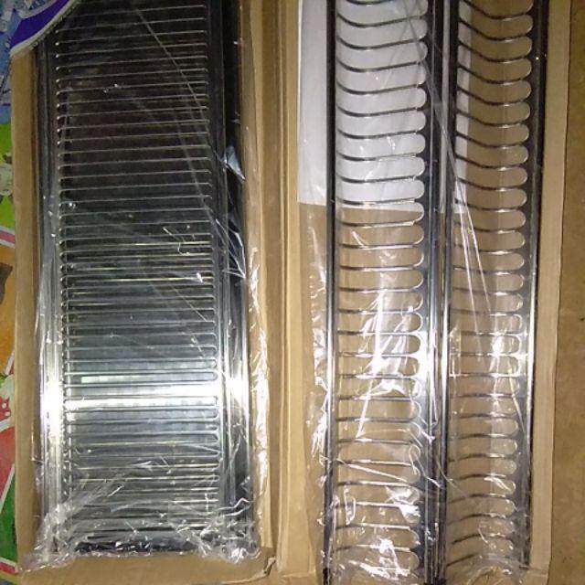 Rak Piring Dan Gelas Gantung Stainless 304c.ss 90 Cm.