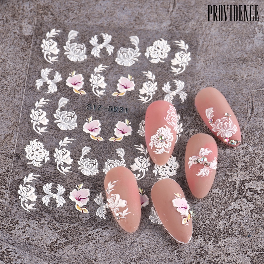 Providence Stiker Kuku DIY Motif Bunga Untuk Nail Art