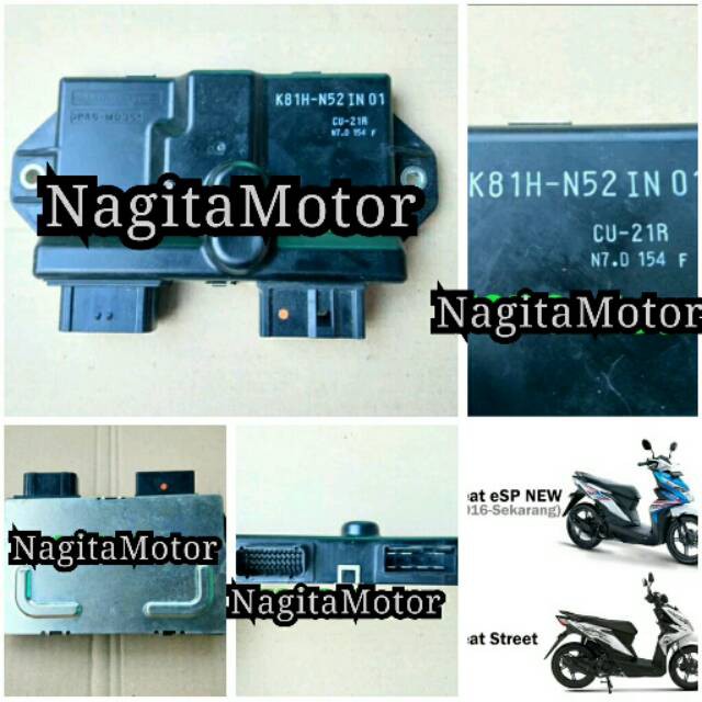 ECM - CDI - ECU All New Beat kode part K81H - N52 IN01 . Original