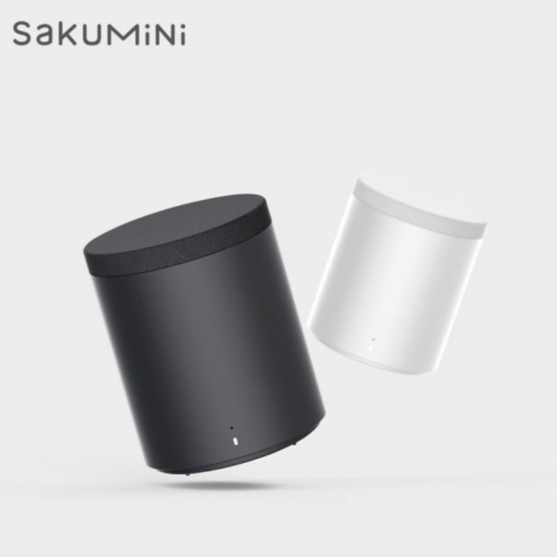 Sakumini T5 Wireless Charging Mini Portable Bluetooth Speaker Stereo Black (HITAM)