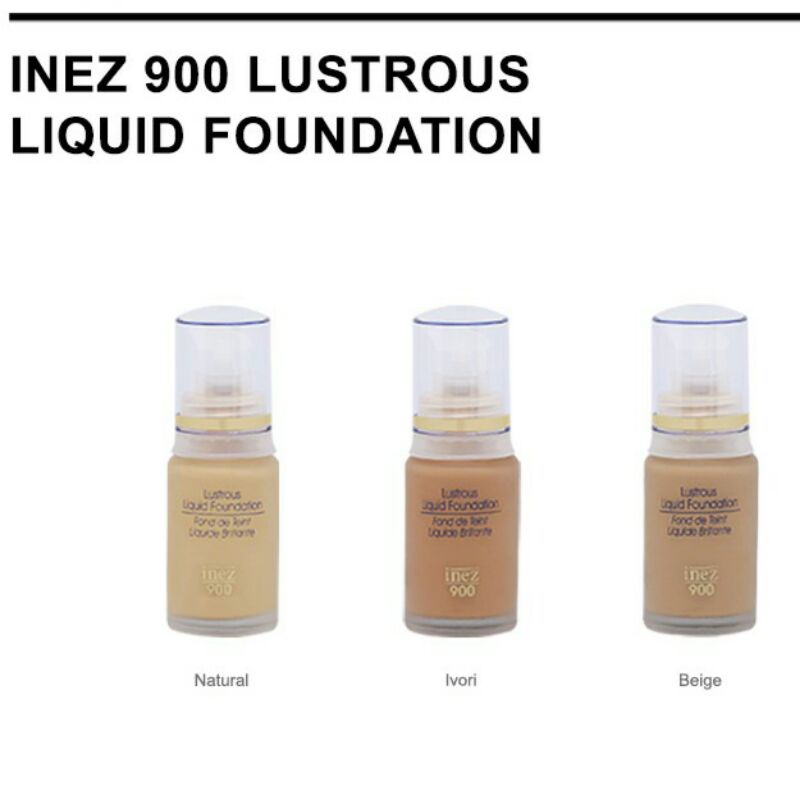 ❤️GROSIR❤️ INEZ 900 Lustrous Liquid Foundation