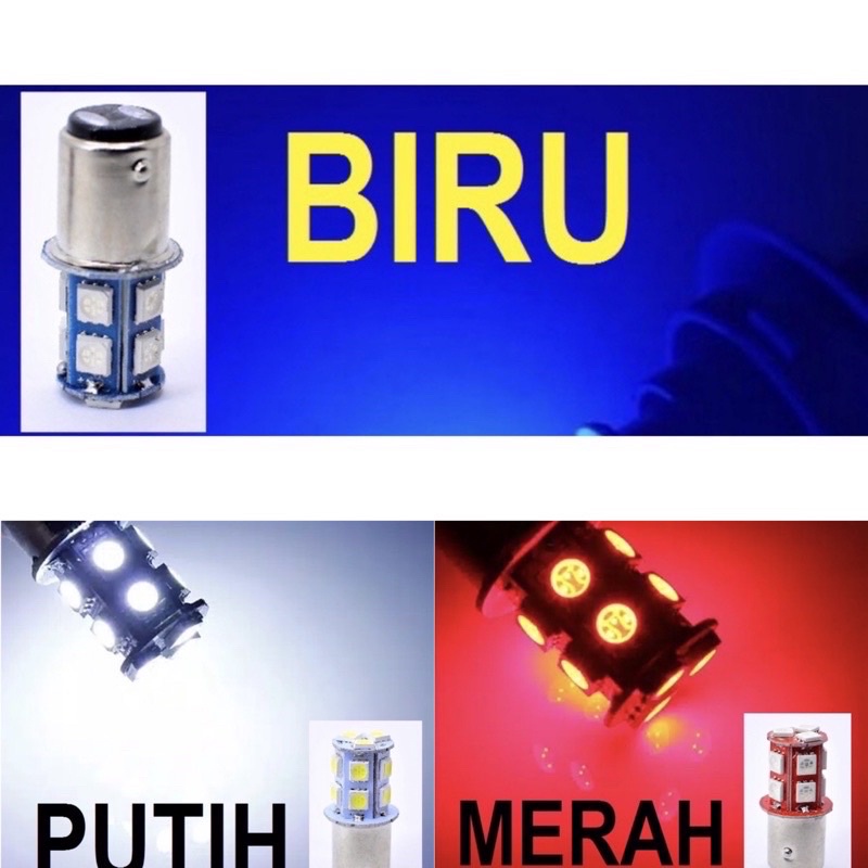 LAMPU STOP REM 30 MATA 13 MATA LED KEDAP KEDIP DAN JALAN 2 MODE FLASH