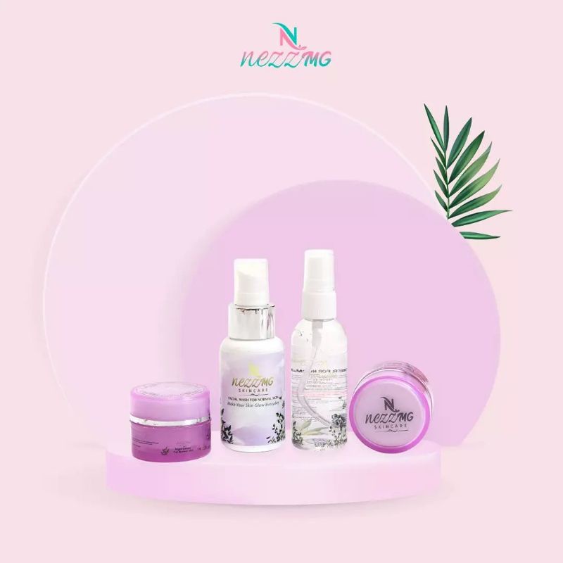 Nezzmg skincare platinum/pemutih pencerah kulit wajah /flek parah/susah putih/kulit kusam