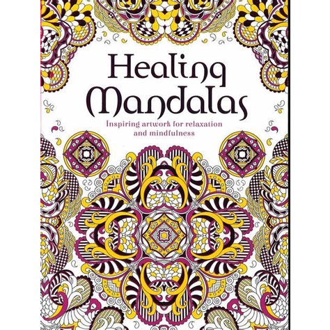 Healing Mandalas Adult Coloring Book