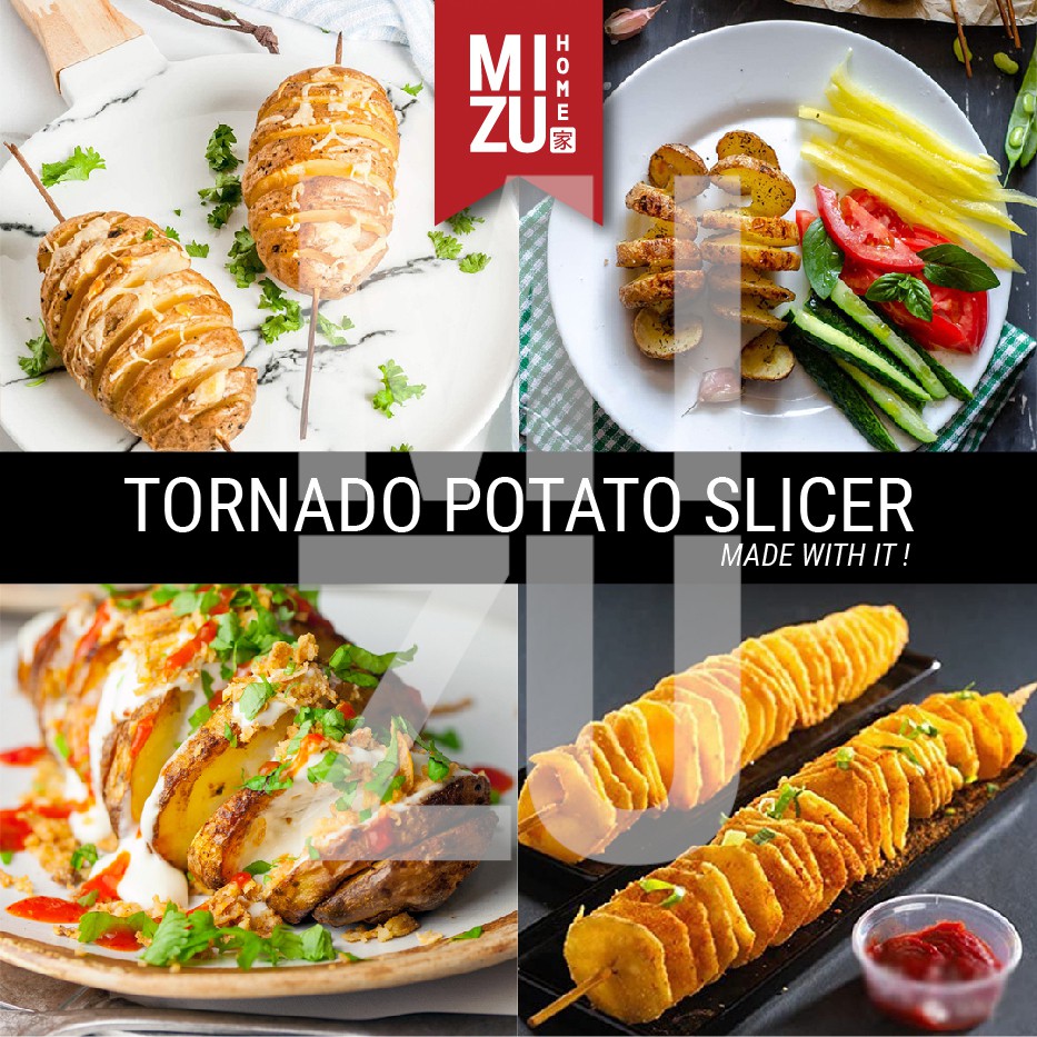 MIZU RASEN Tornado Potato Slicer MANUAL Machine Mesin Pemotong Kentang Spiral-1