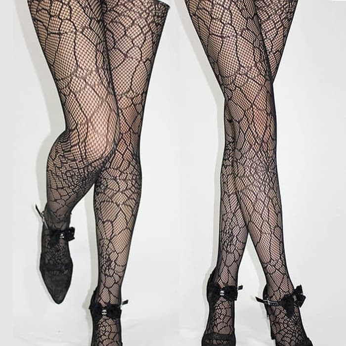 PH-04 spider stocking pantyhose halloween jaring laba-laba import