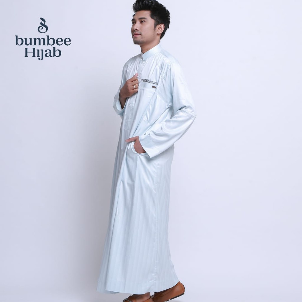 Azka Gamis White - Bumbee_hijab