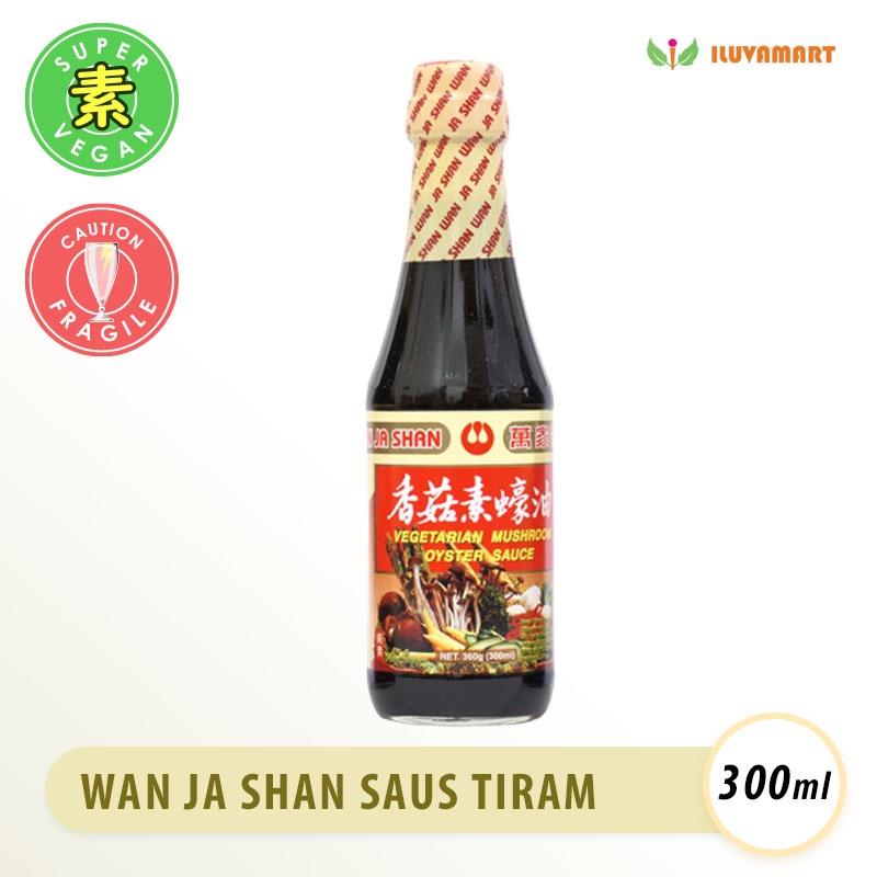 

Wan Ja Shan Saus Tiram 300 ml Vegetarian Mushroom Oyster Sauce / Wan Cia Siang