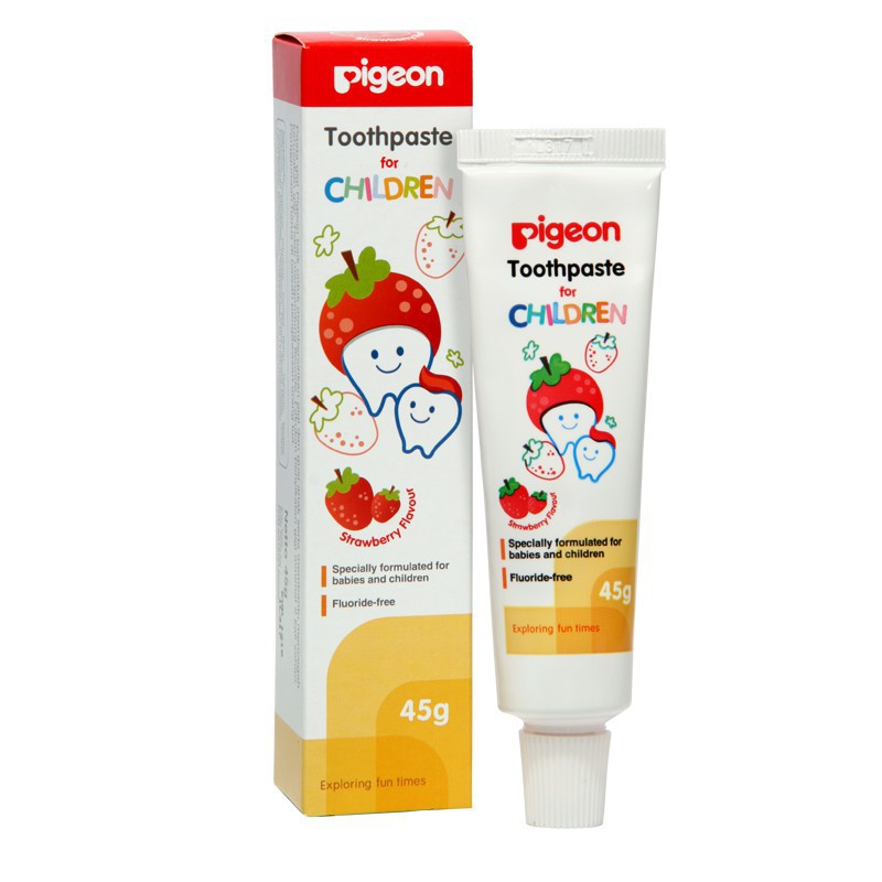 Pigeon toothpaste orange pasta gigi jeruk strawberry anak 45gr odol bayi 45 gr