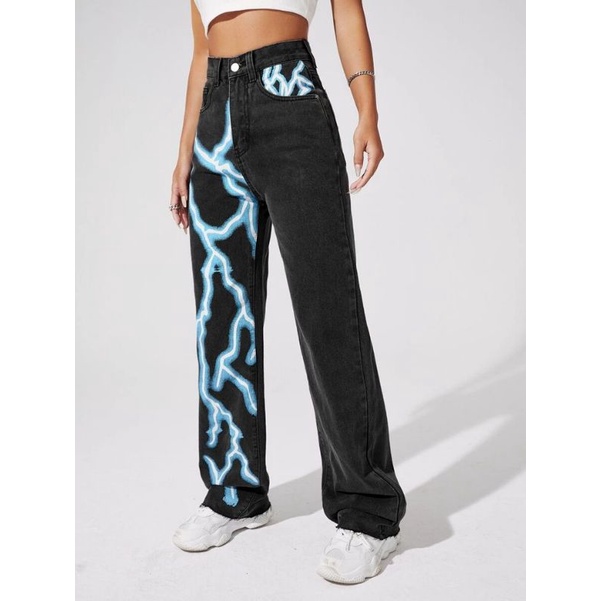 Jeans Lighting Painting Black