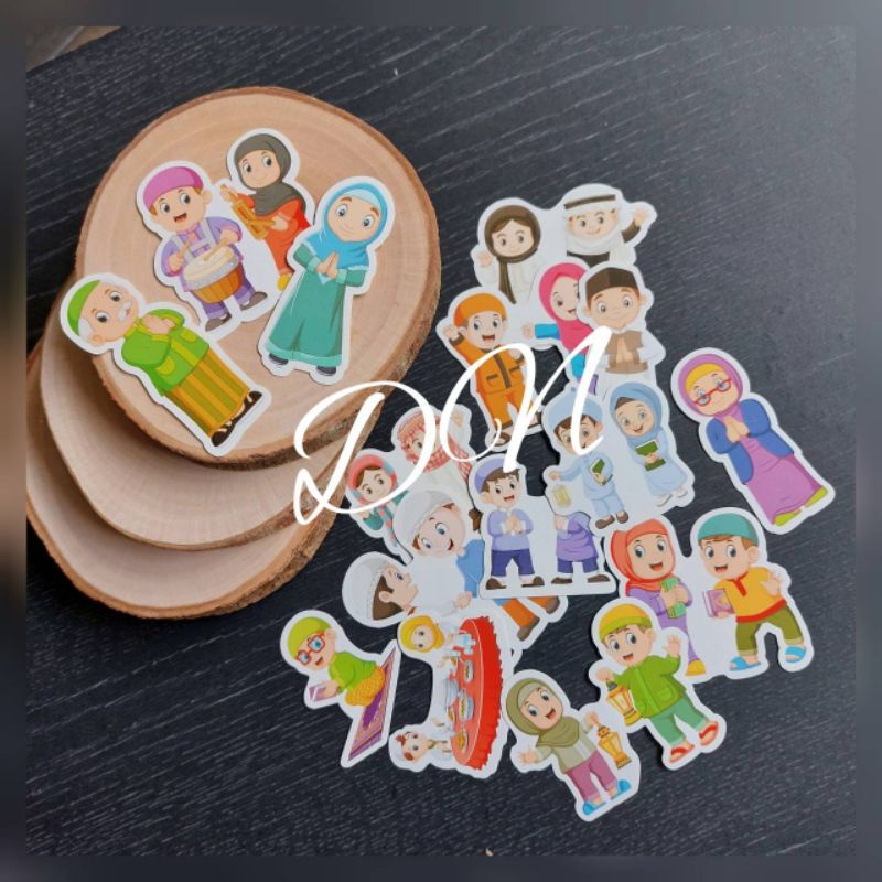 

Stiker kertas gambar anak sholeh 15pcs sticker kertas glossy gambar anak sholeh
