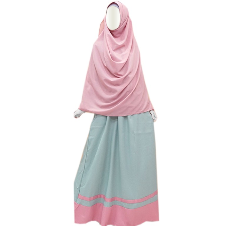 Gamis set khimar syari - Setelan gamis dan Hijab syari