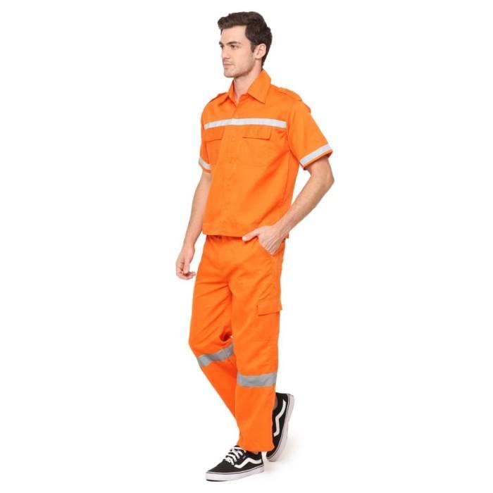 Wearpack / Wear Pack / Safety Model Setelan Lengan Pendek L, XL
