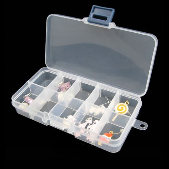 10 Compartment Jewelry Storage Box (10 cells)