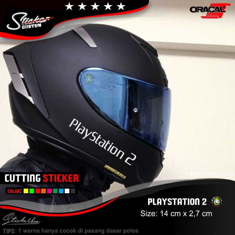 Stiker playstation 2 cutting sticker 1 warna