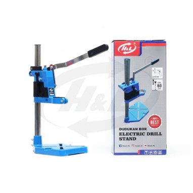 Dudukan Bor H&amp;L Stand Bor Drill Electric Drill Stand Stand Mesin Bor Tangan Stand Drill Alumunium Base Dudukan Mesin Bor Tangan Menjadi Bor Duduk