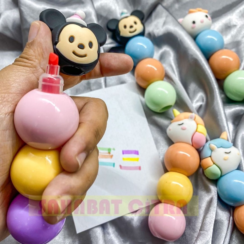 

HIGHLIGHTER KARAKTER DISNEY ISI 3WARNA 荧光笔