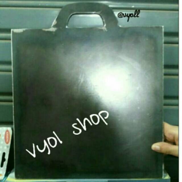 Wajan roti bakar 40cm/wajan kebab/burger/alat bakar sosis/panggangan daging/barbeque griller