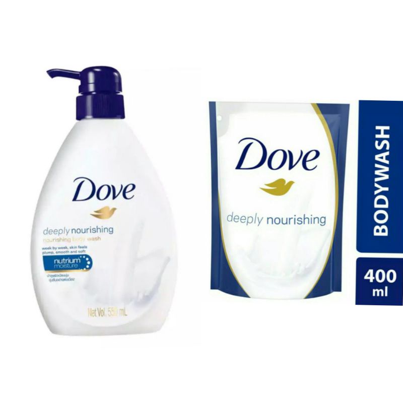 Dove body Wash Deeply Nourishing Sabun Mandi Refill 400ml |Dove body Wash Deeply Nourishing Sabun Ma