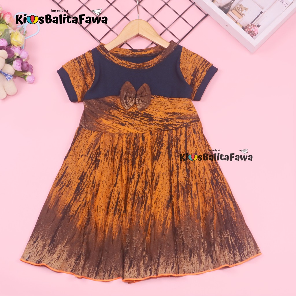 Dress Kelly 3-4 Tahun / Dres Pesta Murah Grosir Baju Harian Balita Perempuan Gaun Import Anak Cewek