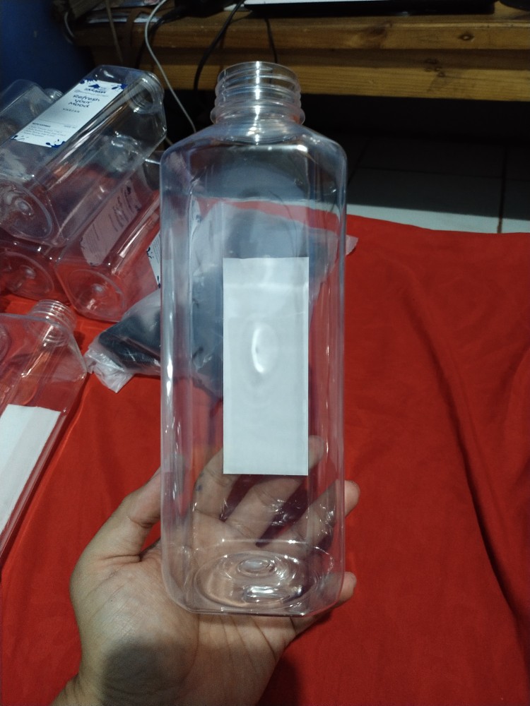 @10pcs Botol Kick Square 1000ml / Botol Kotal Tebal 1000 Ml