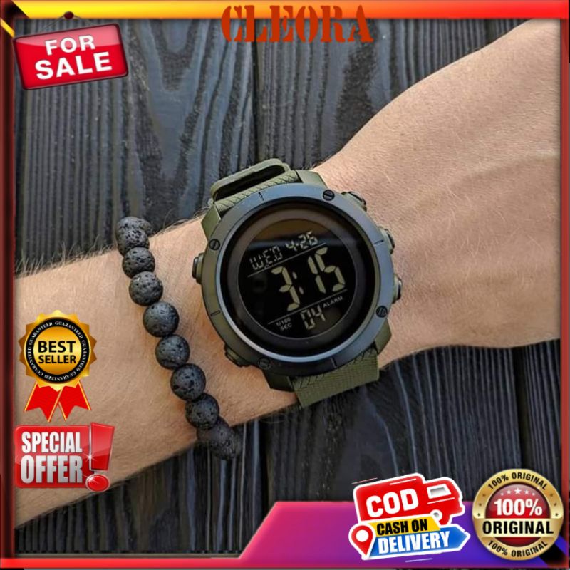 Jam Tangan Pria SKMEI Original Digital 5ATM Waterproof Premium Terbaru Jm Arloji Laki Cowok Olahraga